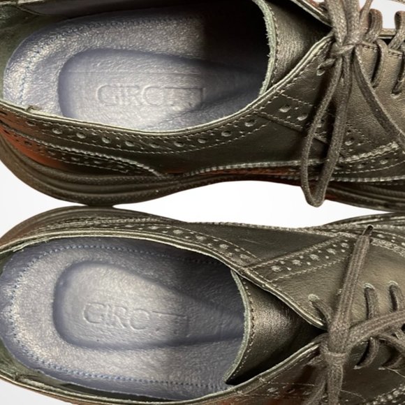 NWOT Girotti Men\'s Black Wingtip Dress Shoes with Sneaker Bottom Size 43 main image 9
